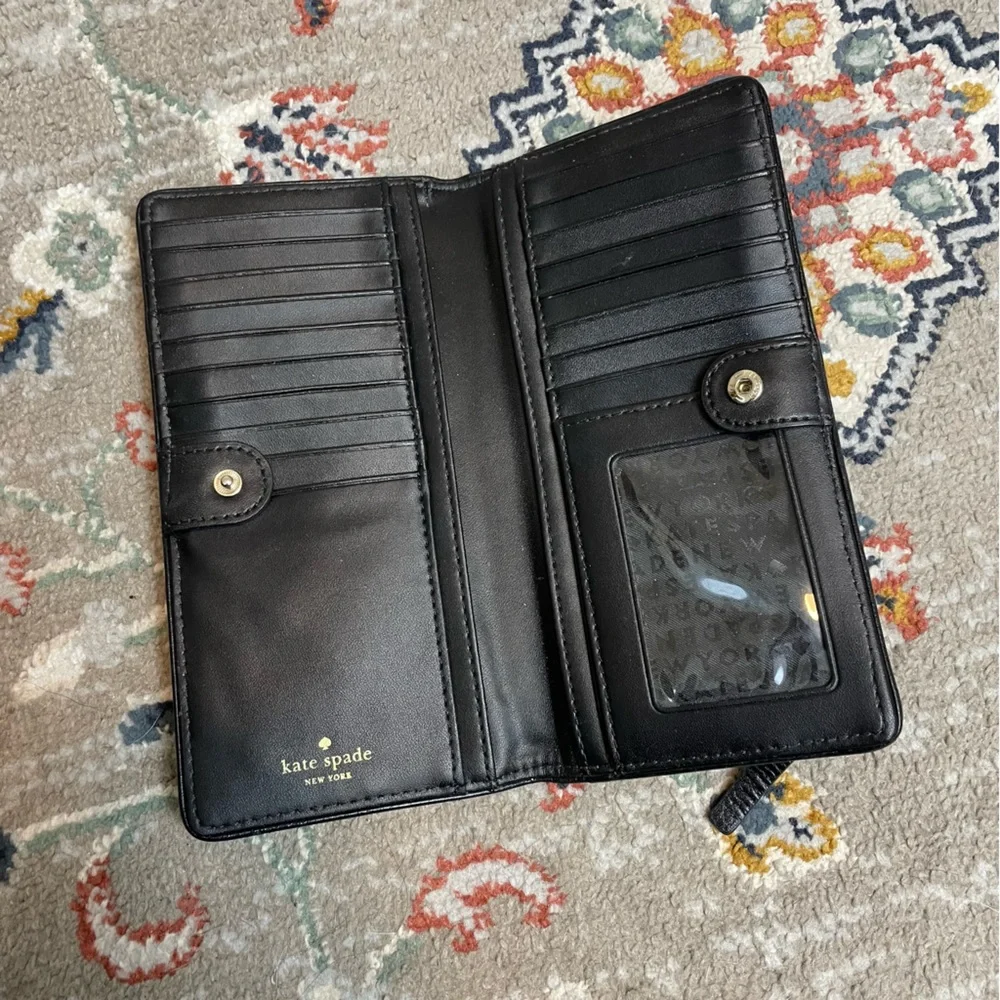 Kate Spade Large Slim Bifold Leather Wallet - Picture 5 of 6